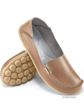 Womens Loafers Flats Round Toe Slip On Soft Mocc Driving Walking